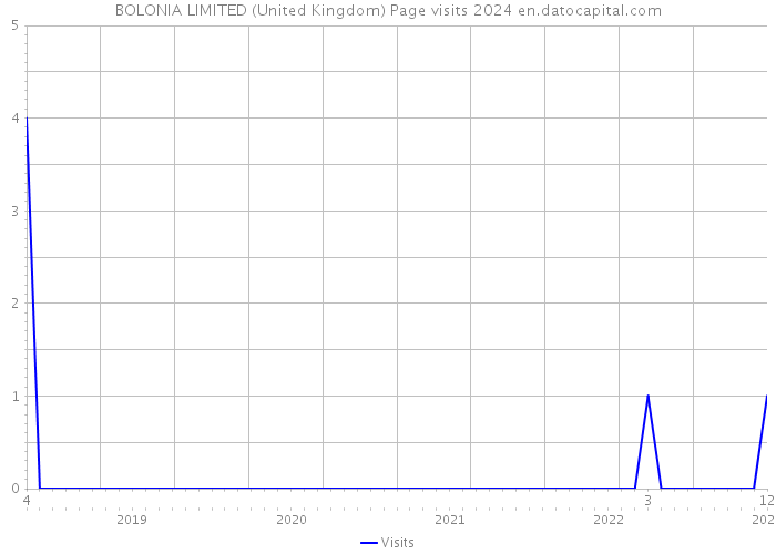 BOLONIA LIMITED (United Kingdom) Page visits 2024 