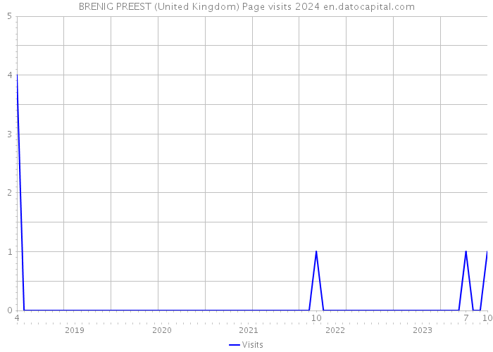 BRENIG PREEST (United Kingdom) Page visits 2024 