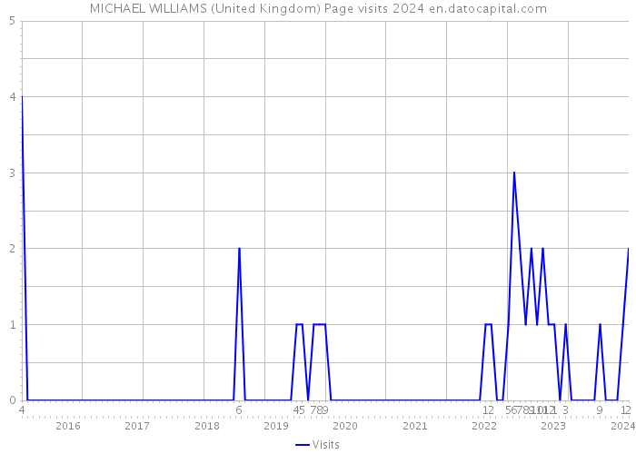 MICHAEL WILLIAMS (United Kingdom) Page visits 2024 