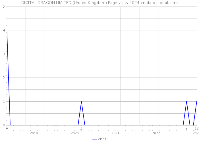 DIGITAL DRAGON LIMITED (United Kingdom) Page visits 2024 