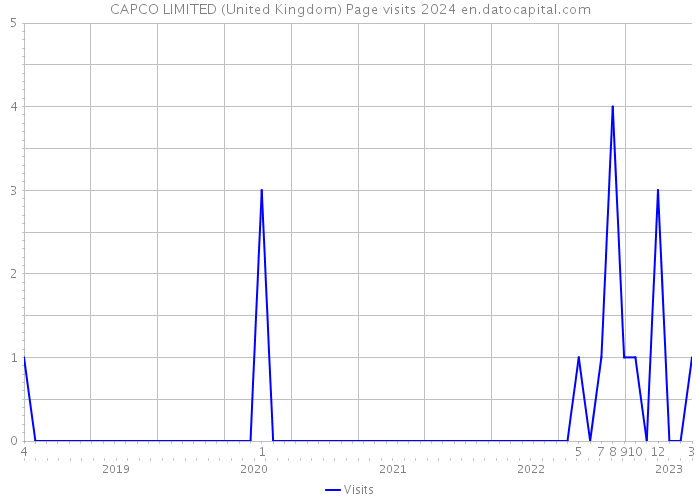 CAPCO LIMITED (United Kingdom) Page visits 2024 
