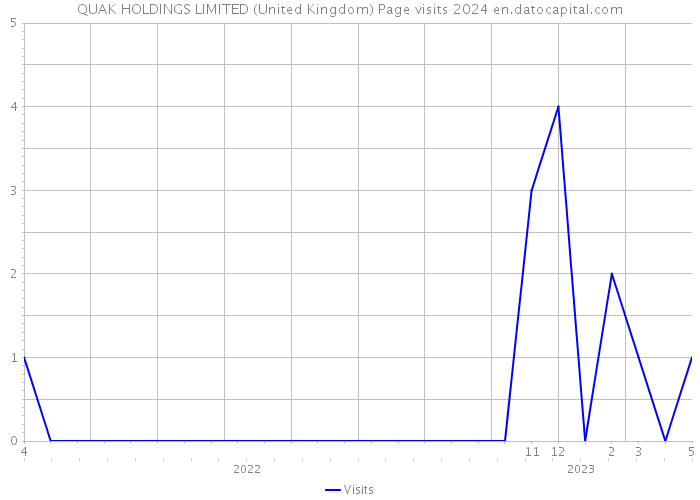 QUAK HOLDINGS LIMITED (United Kingdom) Page visits 2024 