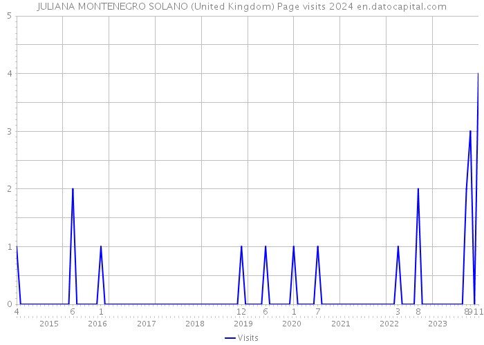 JULIANA MONTENEGRO SOLANO (United Kingdom) Page visits 2024 