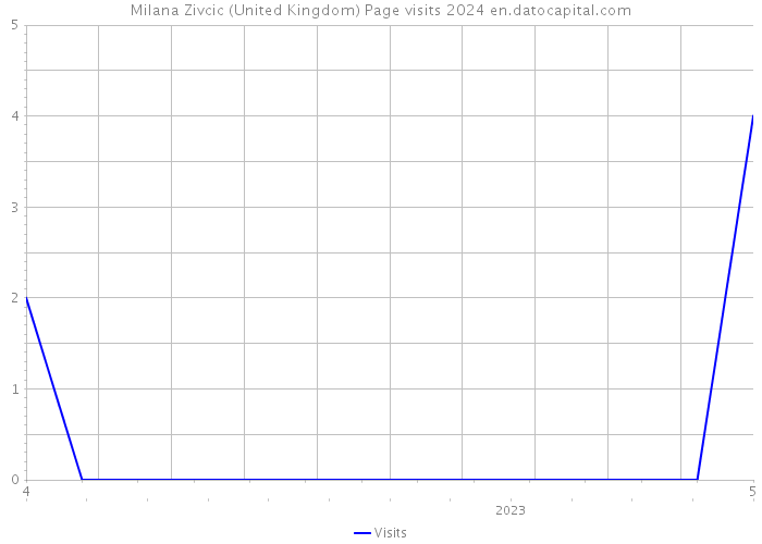 Milana Zivcic (United Kingdom) Page visits 2024 