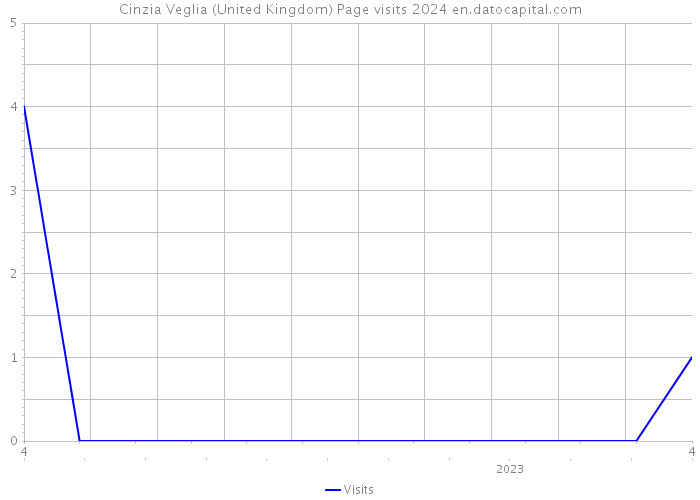 Cinzia Veglia (United Kingdom) Page visits 2024 