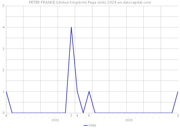 PETER FRANKE (United Kingdom) Page visits 2024 