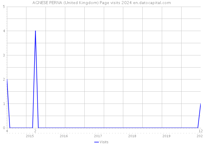 AGNESE PERNA (United Kingdom) Page visits 2024 