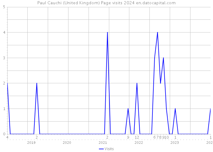 Paul Cauchi (United Kingdom) Page visits 2024 