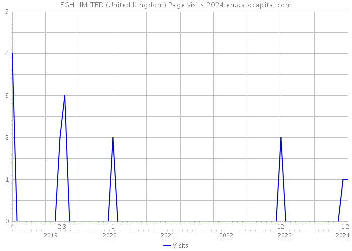 FGH LIMITED (United Kingdom) Page visits 2024 
