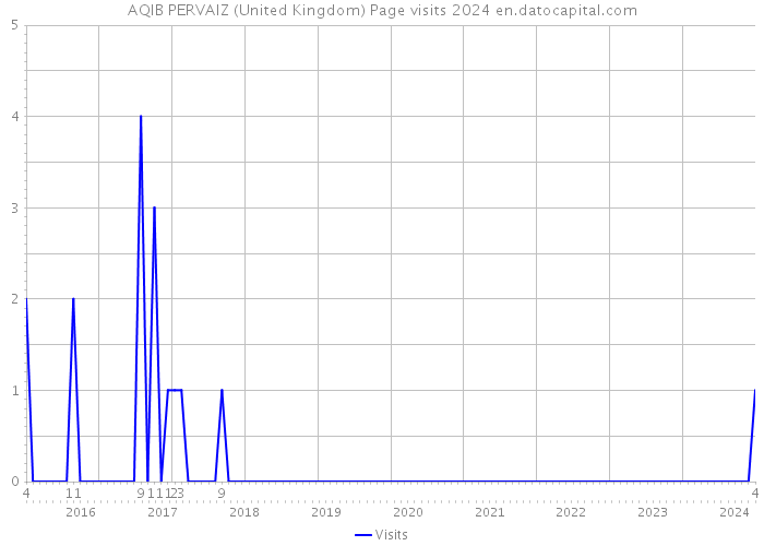 AQIB PERVAIZ (United Kingdom) Page visits 2024 