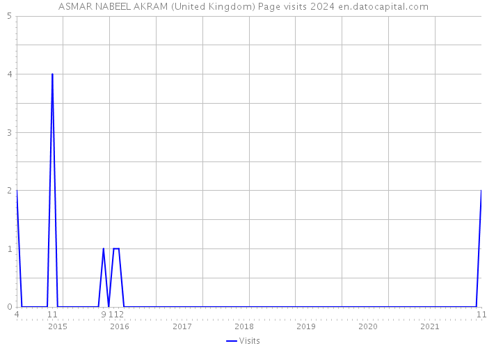 ASMAR NABEEL AKRAM (United Kingdom) Page visits 2024 