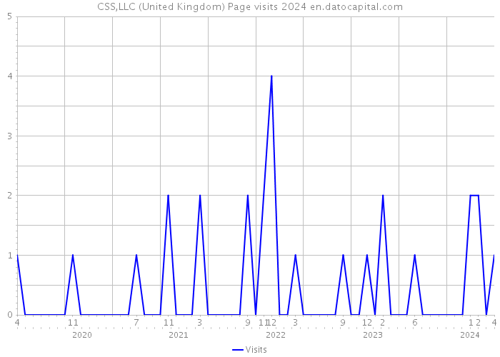CSS,LLC (United Kingdom) Page visits 2024 