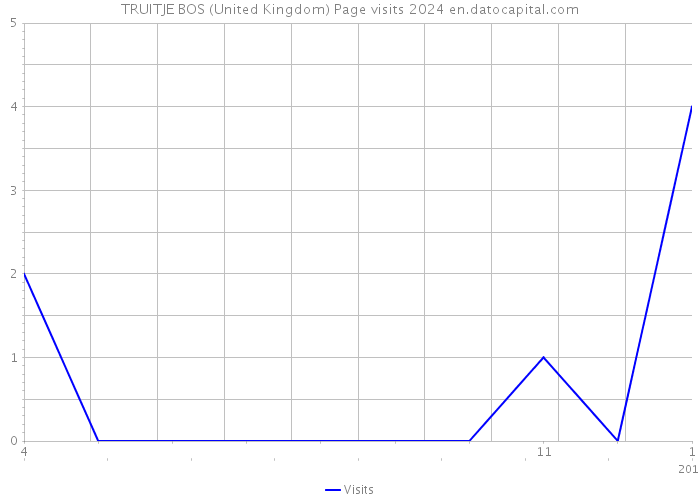 TRUITJE BOS (United Kingdom) Page visits 2024 