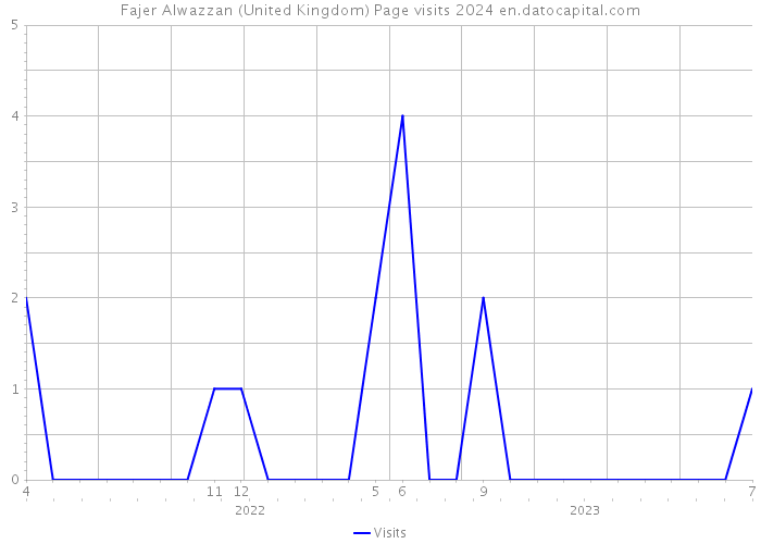 Fajer Alwazzan (United Kingdom) Page visits 2024 