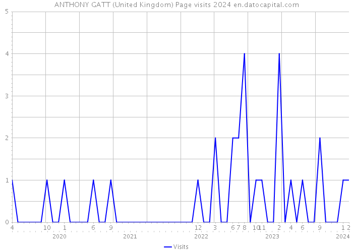 ANTHONY GATT (United Kingdom) Page visits 2024 