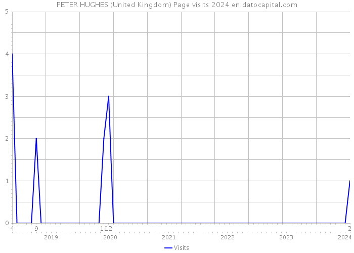 PETER HUGHES (United Kingdom) Page visits 2024 