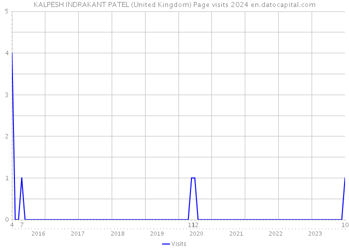 KALPESH INDRAKANT PATEL (United Kingdom) Page visits 2024 