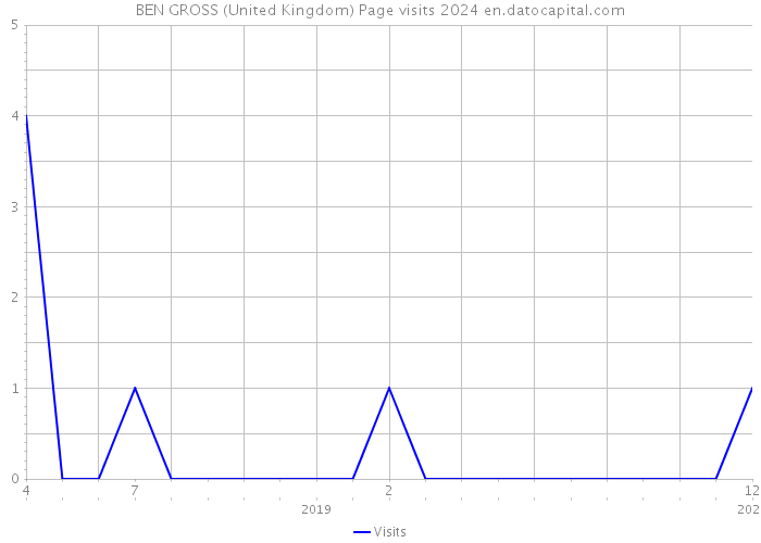 BEN GROSS (United Kingdom) Page visits 2024 