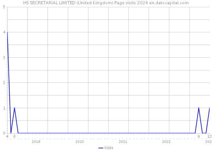 HS SECRETARIAL LIMITED (United Kingdom) Page visits 2024 