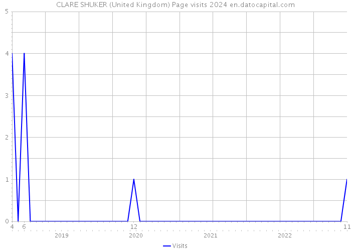 CLARE SHUKER (United Kingdom) Page visits 2024 