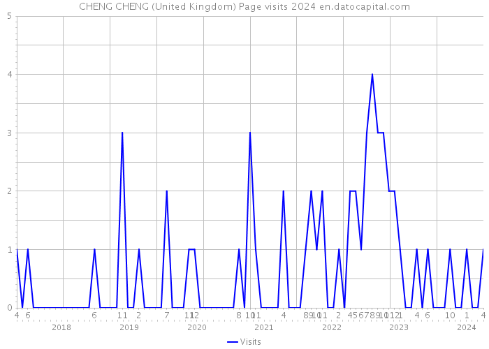 CHENG CHENG (United Kingdom) Page visits 2024 