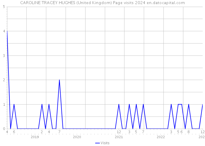 CAROLINE TRACEY HUGHES (United Kingdom) Page visits 2024 