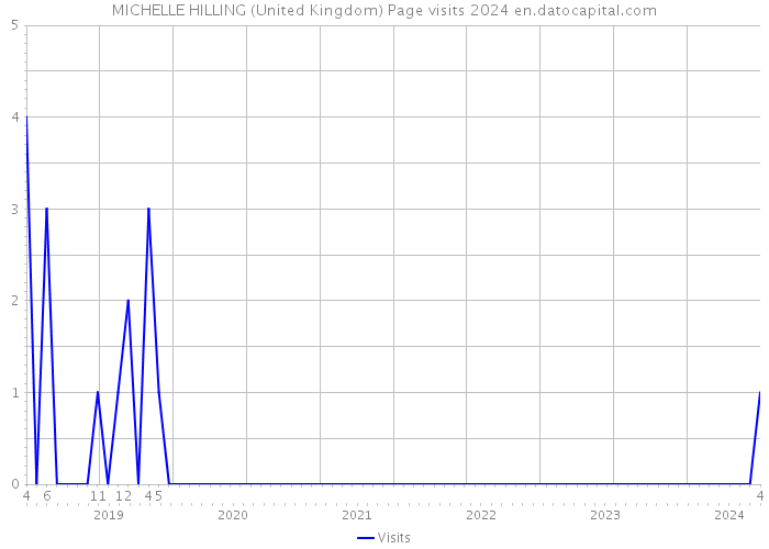 MICHELLE HILLING (United Kingdom) Page visits 2024 