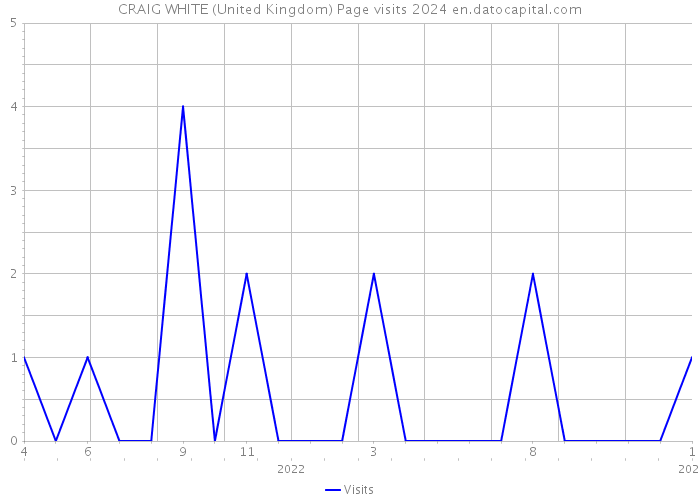 CRAIG WHITE (United Kingdom) Page visits 2024 