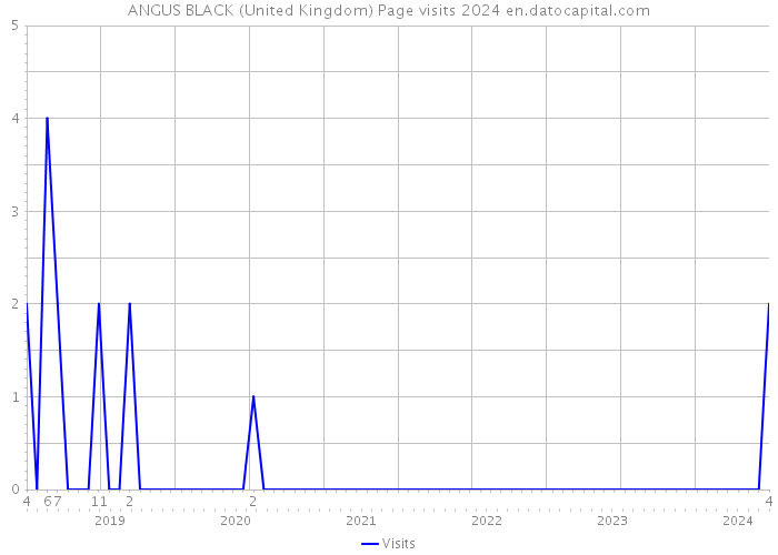 ANGUS BLACK (United Kingdom) Page visits 2024 