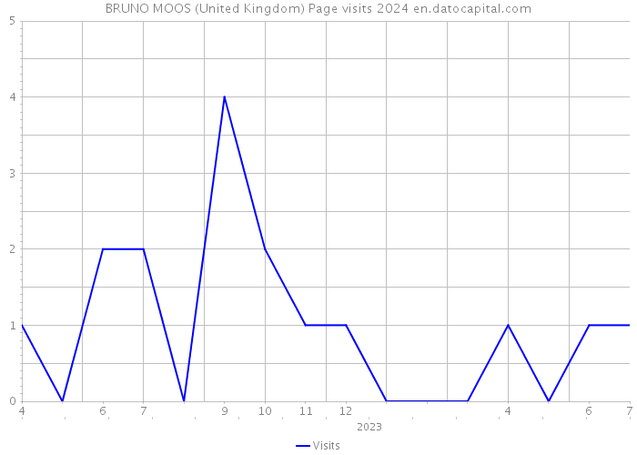 BRUNO MOOS (United Kingdom) Page visits 2024 