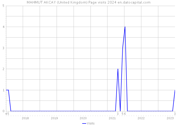 MAHMUT AKCAY (United Kingdom) Page visits 2024 