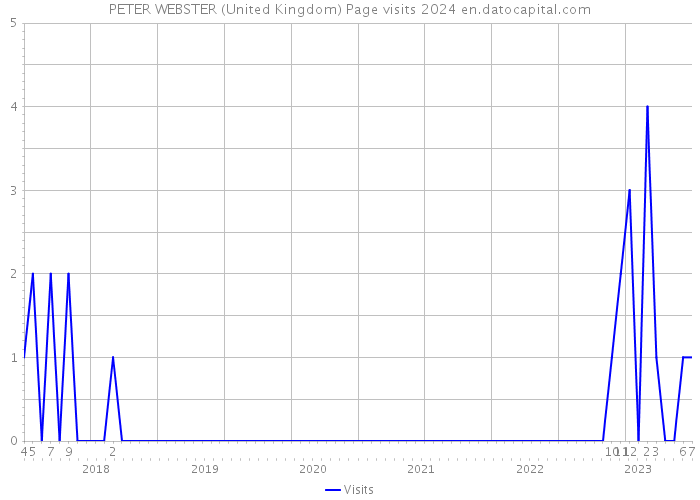 PETER WEBSTER (United Kingdom) Page visits 2024 