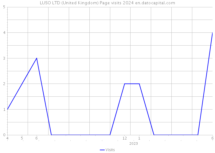 LUSO LTD (United Kingdom) Page visits 2024 