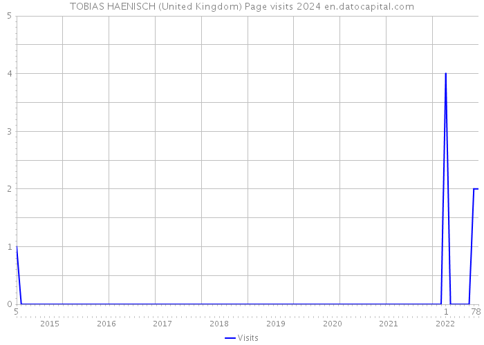 TOBIAS HAENISCH (United Kingdom) Page visits 2024 