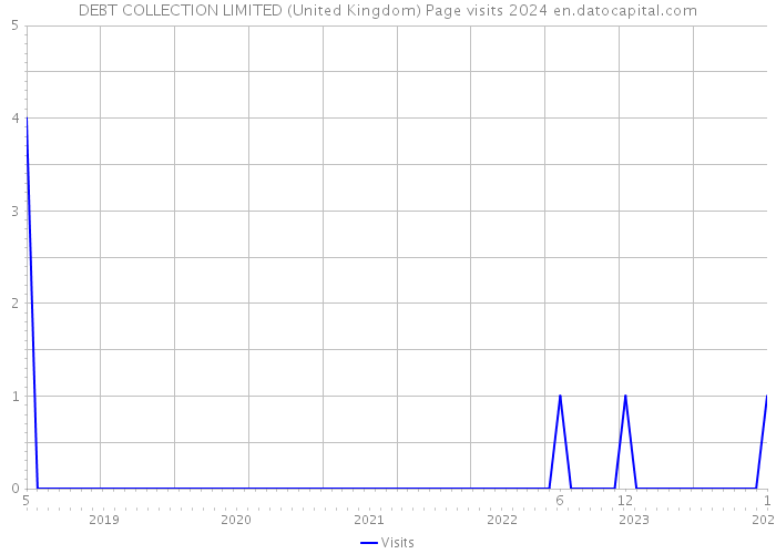 DEBT COLLECTION LIMITED (United Kingdom) Page visits 2024 
