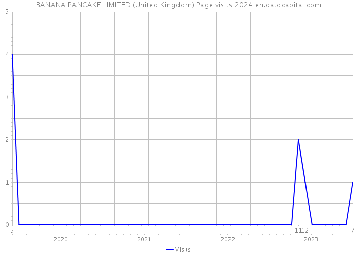 BANANA PANCAKE LIMITED (United Kingdom) Page visits 2024 