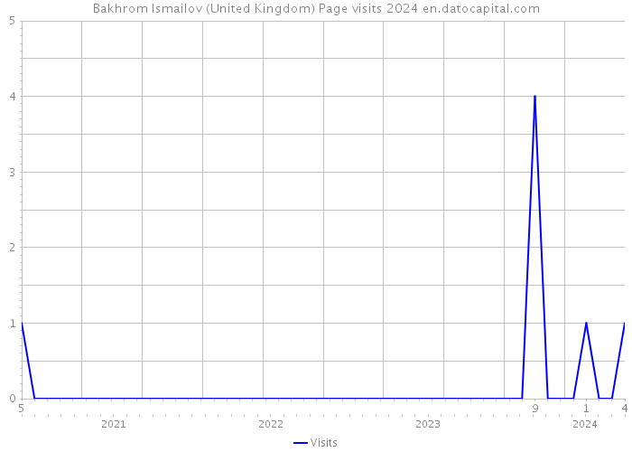 Bakhrom Ismailov (United Kingdom) Page visits 2024 