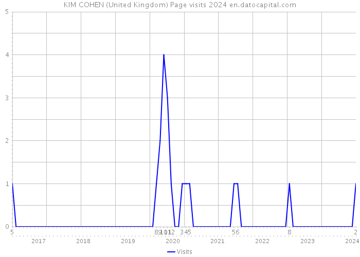 KIM COHEN (United Kingdom) Page visits 2024 