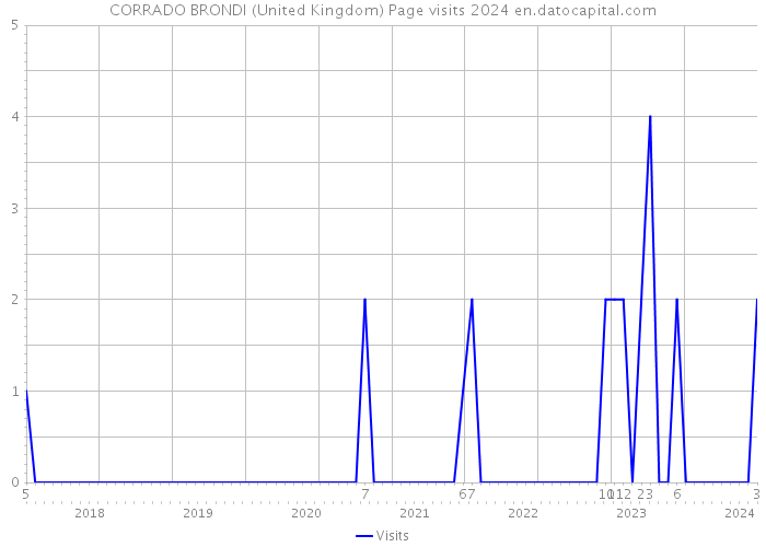 CORRADO BRONDI (United Kingdom) Page visits 2024 
