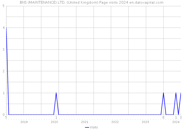 BNS (MAINTENANCE) LTD. (United Kingdom) Page visits 2024 