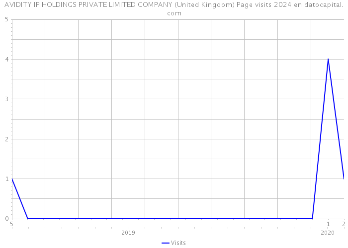 AVIDITY IP HOLDINGS PRIVATE LIMITED COMPANY (United Kingdom) Page visits 2024 