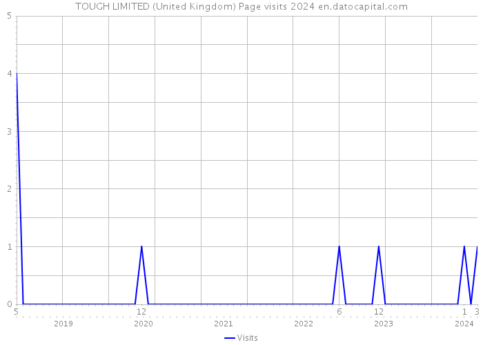 TOUGH LIMITED (United Kingdom) Page visits 2024 