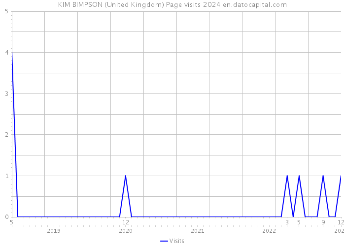 KIM BIMPSON (United Kingdom) Page visits 2024 