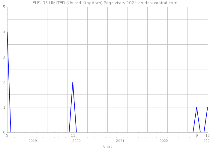 FLEURS LIMITED (United Kingdom) Page visits 2024 