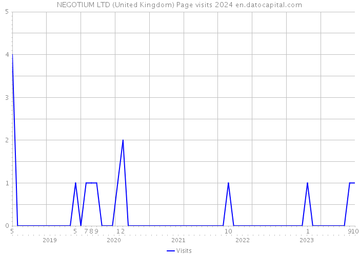 NEGOTIUM LTD (United Kingdom) Page visits 2024 