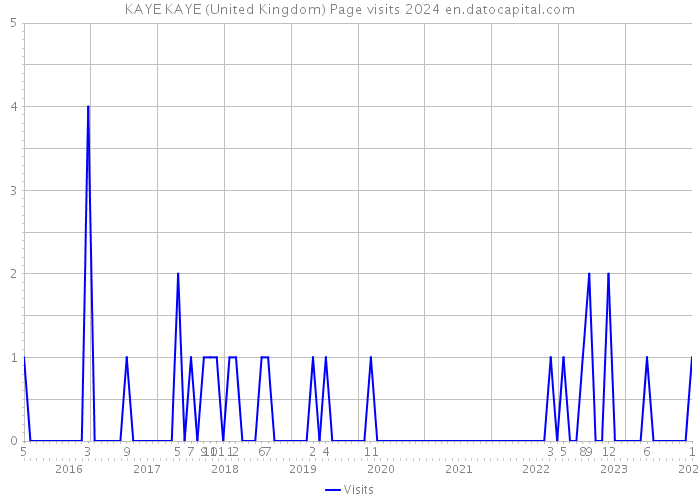 KAYE KAYE (United Kingdom) Page visits 2024 