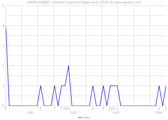 JAMIE ROWLEY (United Kingdom) Page visits 2024 