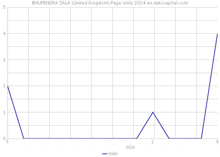 BHUPENDRA ZALA (United Kingdom) Page visits 2024 