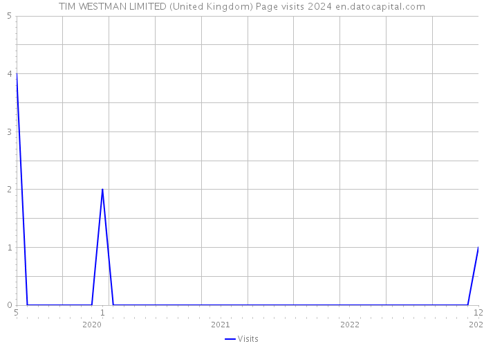 TIM WESTMAN LIMITED (United Kingdom) Page visits 2024 