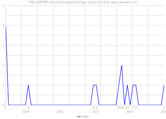 FSB LIMITED (United Kingdom) Page visits 2024 
